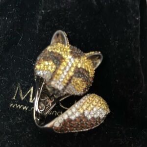Max and Chloe statement cocktail Fox ring size 8 excellent condition
